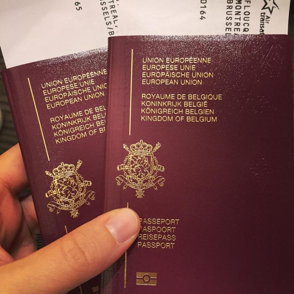 passport validity to travel to belgium